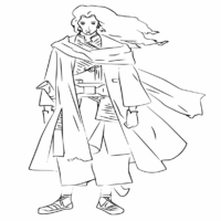 Anime Shimada Kambei Coloring Page