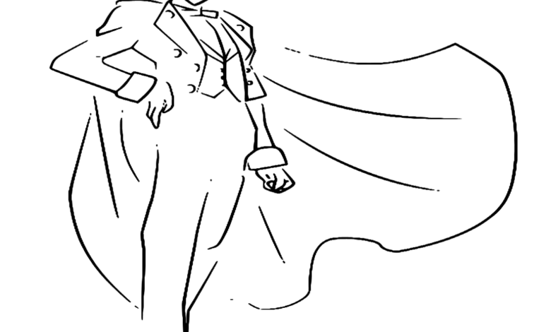 Anime Tuxedo Mask Sailor Moon Coloring Page