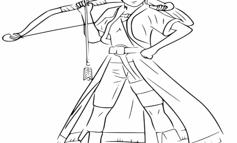 Arslan Heroic Legend Alfreed Anime Coloring Page