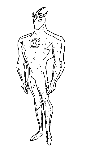Ben 10 Alien X Coloring Page