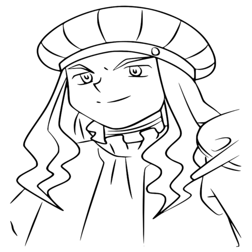 Beyblade Andy Girl Coloring Page