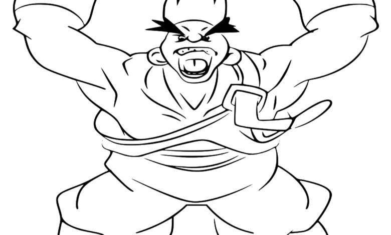 Beyblade Gary Coloring Page