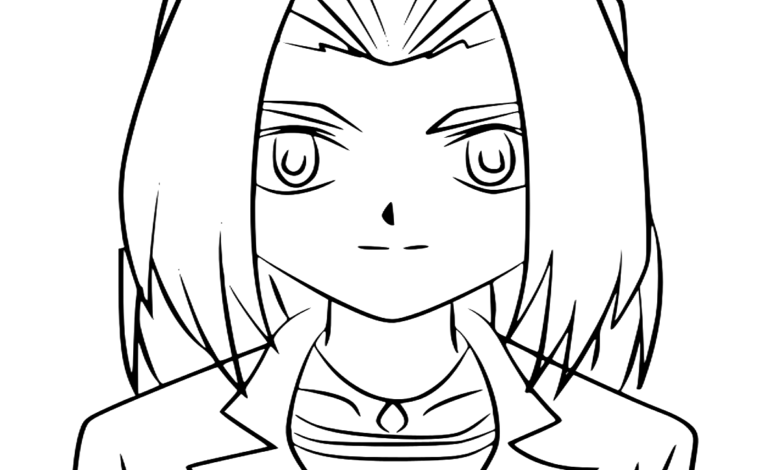Beyblade Judy Tate Coloring Page