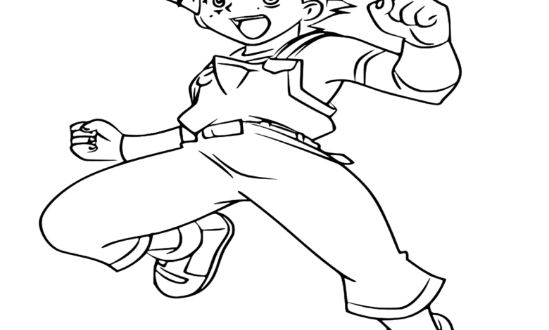 Beyblade Max Tate Coloring Page