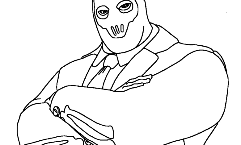 Brutus Fortnite Coloring Page