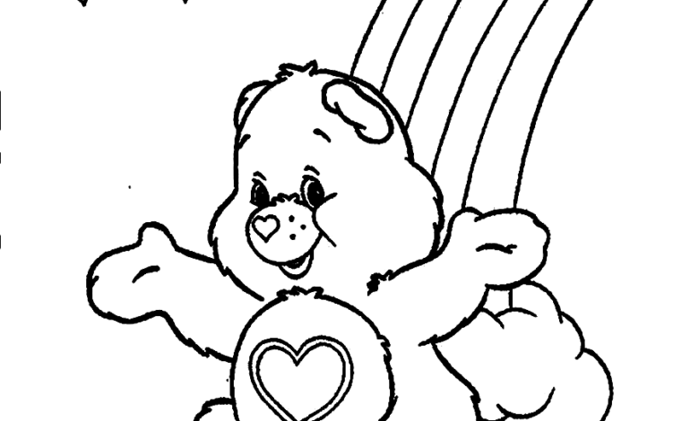 Care Bears Sun Cloud Coloring Page
