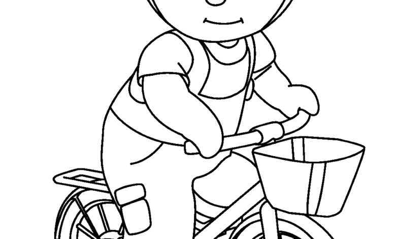 Charley Mimmo Bike Coloring Page