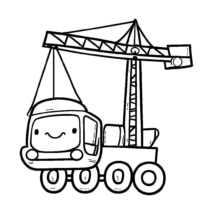 Cute Crane Coloring Page Cute Crane Coloring Page