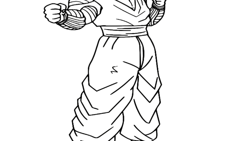 Dragon Ball Piccolo Coloring Page