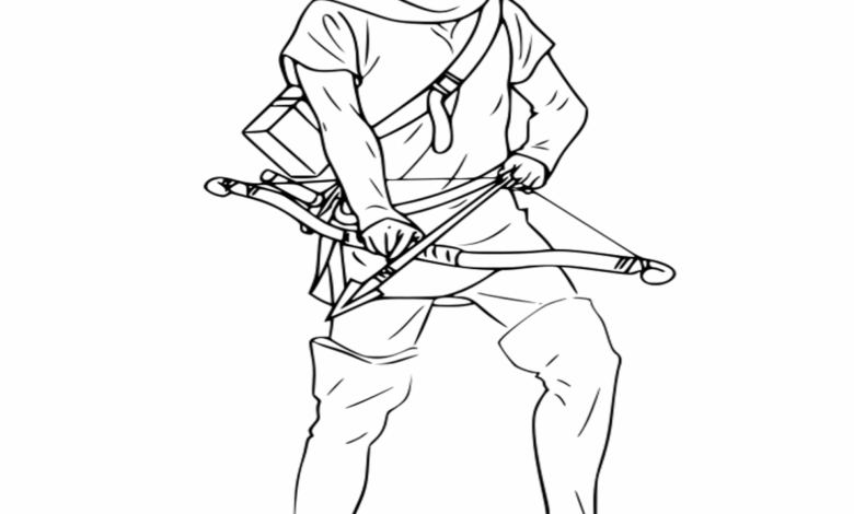 Elam Heroic Legend Alfreed Anime Coloring Page