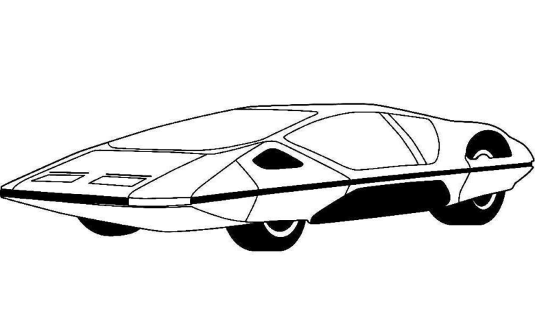 Ferrari Modulo Coloring Page