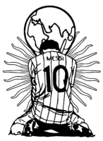 Footballer Messi Coloring Page Footballer Messi Coloring Page