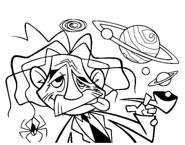 Funny Albert Einstein Coloring Page
