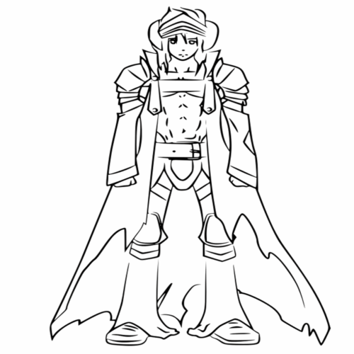 Goldof Auora Anime Coloring Page