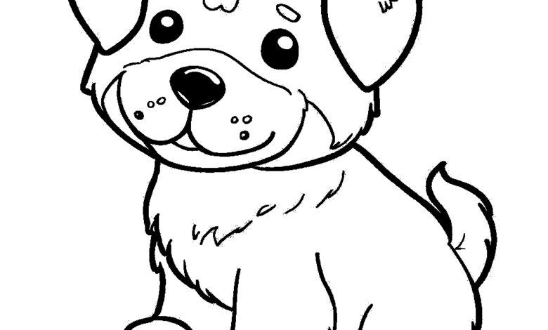 Good Puppy Coloring Page