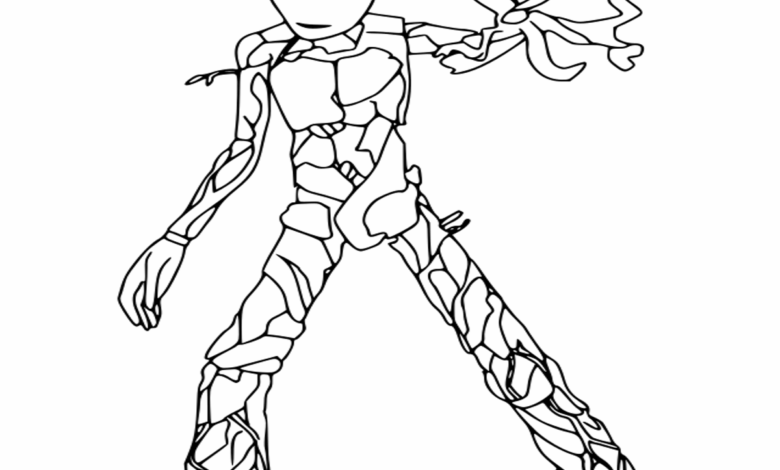 Groot Avengers Coloring Page