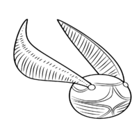 Harry Potter Golden Snitch Coloring Page
