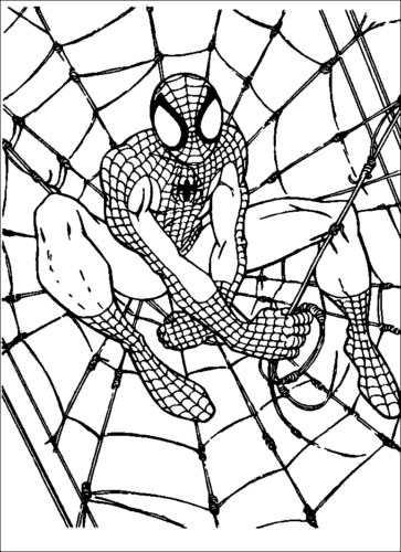 Legend Spiderman Coloring Page