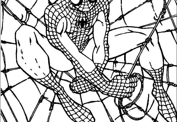 Legend Spiderman Coloring Page