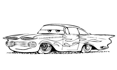 Lightning Mcqueen Ramone Coloring Page