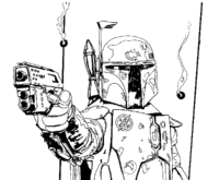 Mandalorian Gun Coloring Page