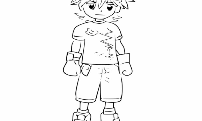 Mikey Kudo Digimon Fusion Coloring Page