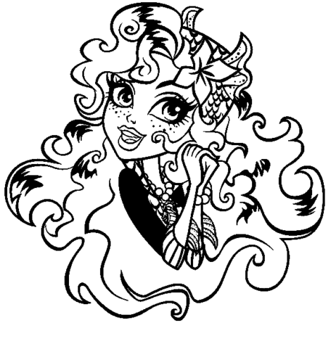 Monster High Girl Coloring Page
