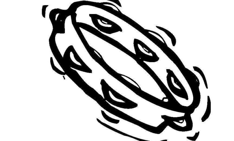 Music Tambourine Easy Coloring Page