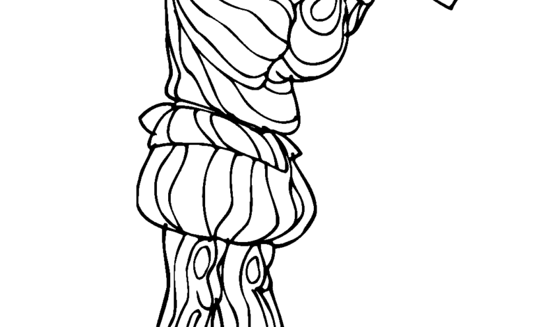 Musician Flute Coloring Page
