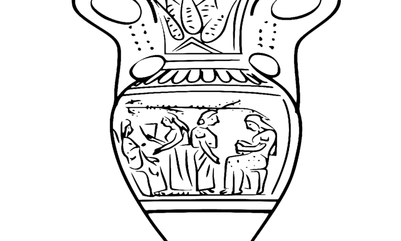 Old Vase Coloring Page