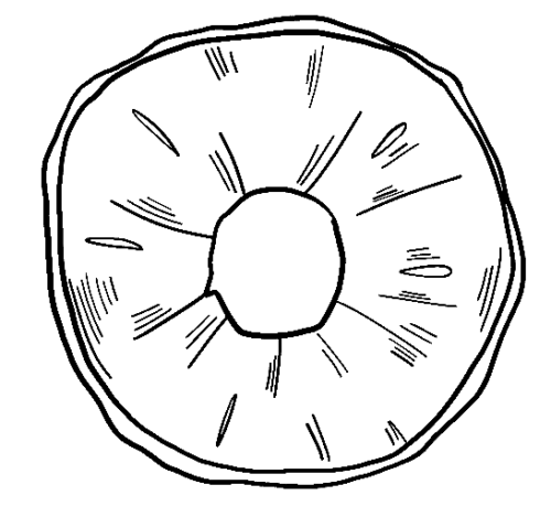 Pineapple Ring Coloring Page