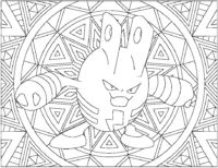 Pokemon Elekid Mandala Coloring Page