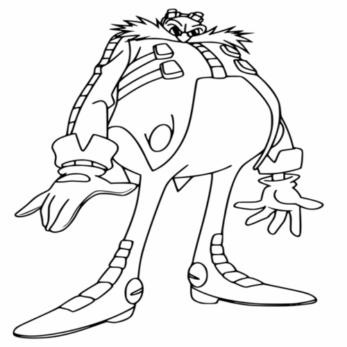 Sonic X Docteur Eggman Coloring Page