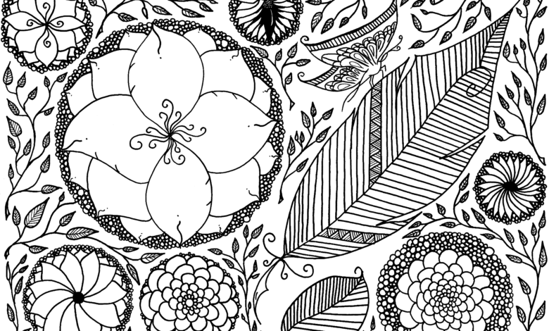Spring Leen Margot Flowers Coloring Page