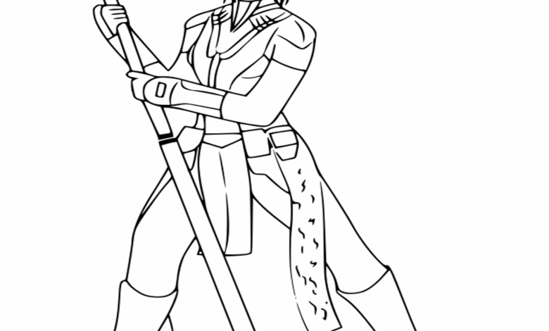 Star Wars Bastila Shan Coloring Page