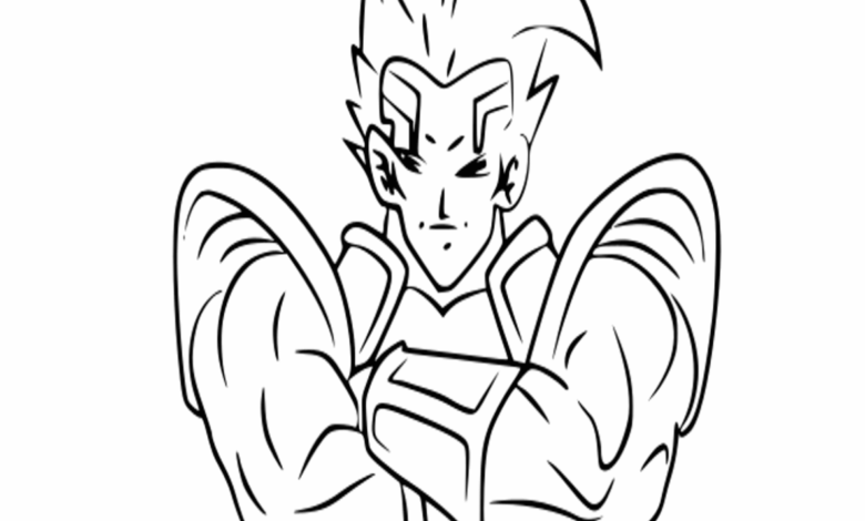 Super Baby Vegeta Coloring Page