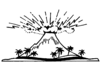 Volcanic Explosion Coloring Page » Turkau