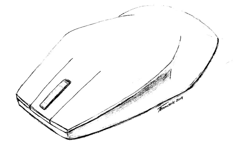 Computer Mouse Minimal Coloring Page