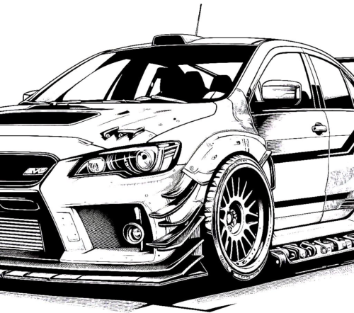 Evo White Black Coloring Page