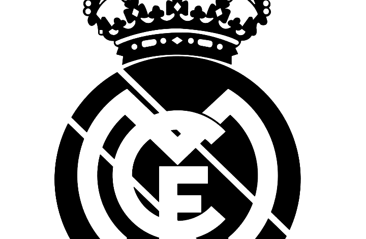 Real Madrid Logo Dark Coloring Page