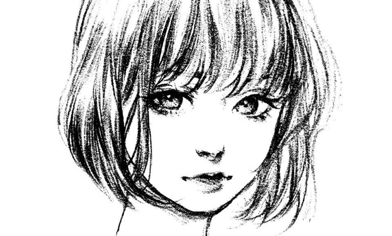 Short Hair Girl Coloring Page
