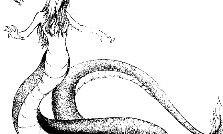Snake Woman Coloring Page