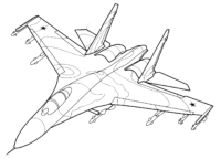 Airplane Aviation Coloring Page