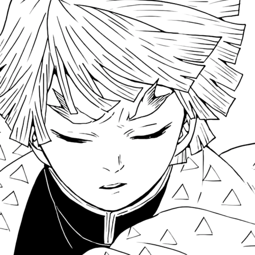 Demon Slayer Zenitsu Agatsuma Coloring Page