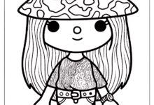 Toca Boca Clothes Coloring Page