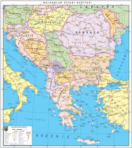 Balkanlar Siyasi Haritasi