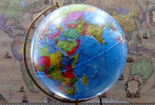 AfroAvrasya Haritası Dünya Küresi