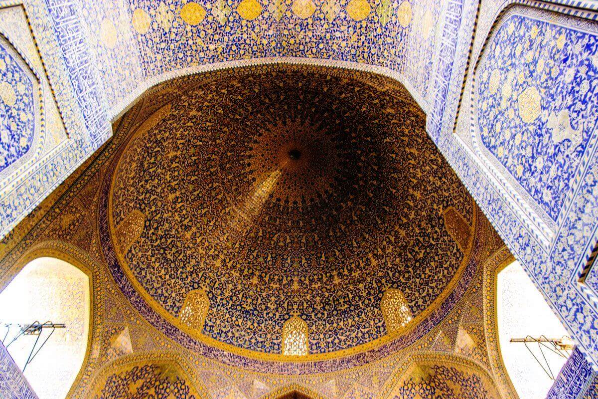 Ic Kubbe Fotografi Mescidi Sah Isfahan