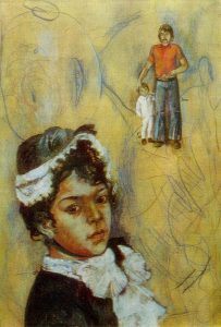 Dilyanin Renoir ruhundaki portresi 1977 Javlon Umarbekov