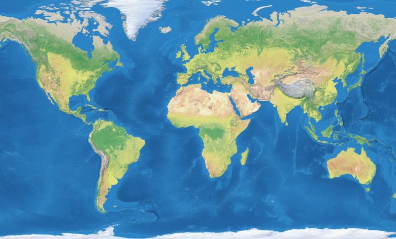 Cografi Dunya Haritasi